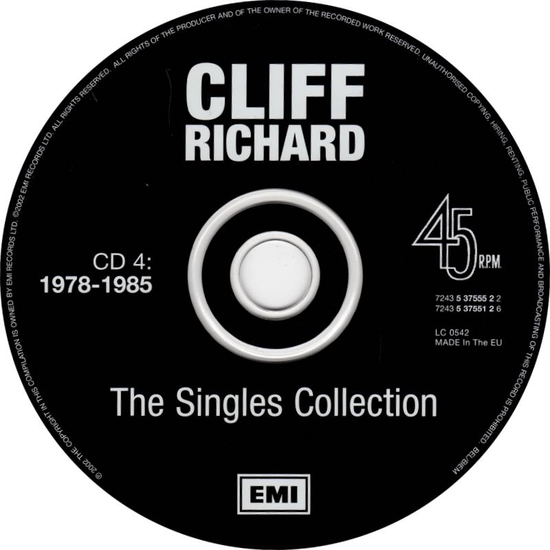 Cliff Richard The Singles Collection : CD4